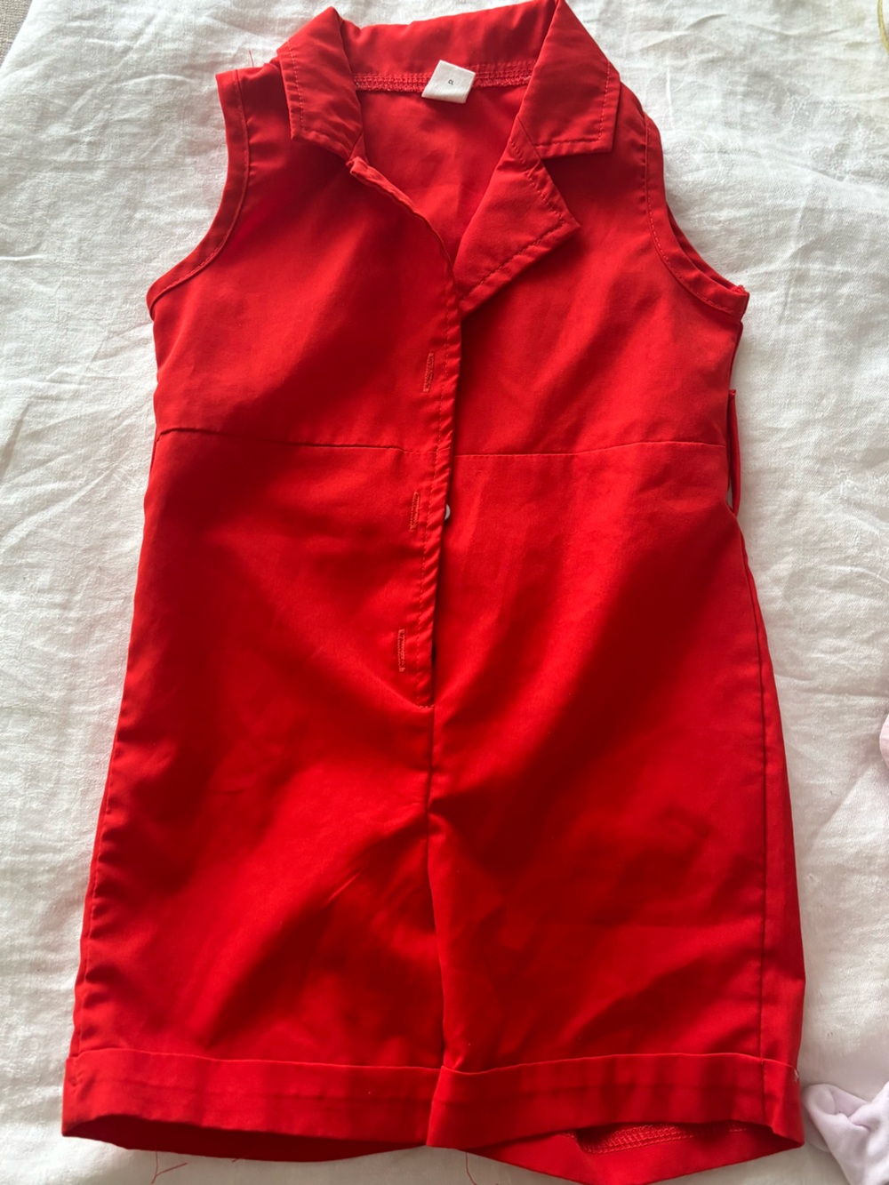 SHEIN Red Men's Flat Front Shorts